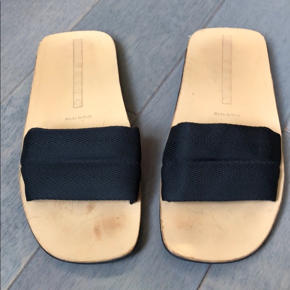 Prada Shoes - Prada (unisex) slides size 37.